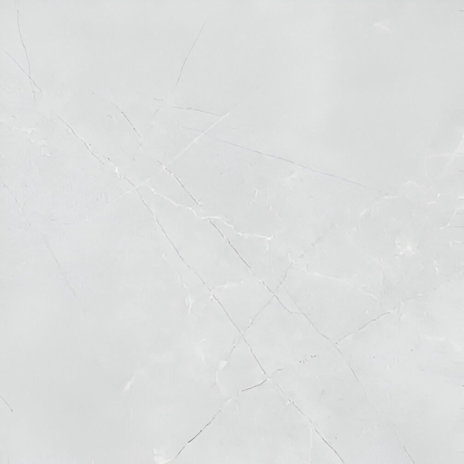 Jaguar Bianco Marble Vitrified Tile 16 Inch x 16 Inch featuring a polished white finish with subtle gray marble veining suitable for luxurious wall and floor applications in living rooms kitchens and commercial spaces
