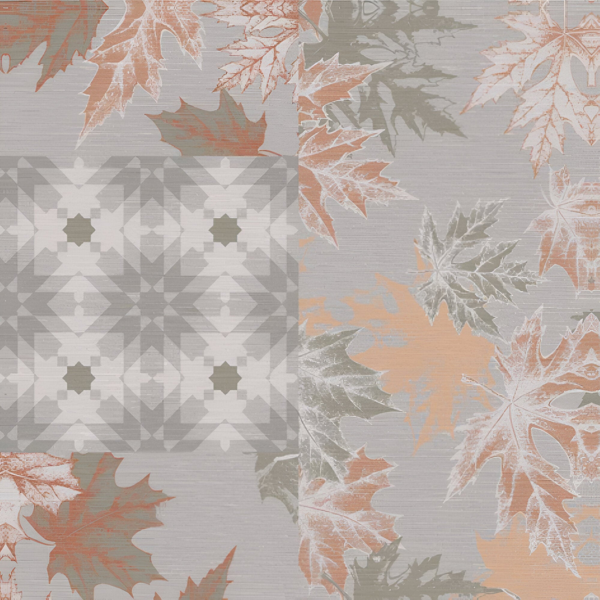 Jekorb Grey Decor 1 Moroccan vitrified floor tile in a 24 x 24 inch size, featuring a soft grey color with intricate cultural-inspired detailing, presented in a matt finish that gives a smooth and elegant appearance suitable for modern and traditional interiors