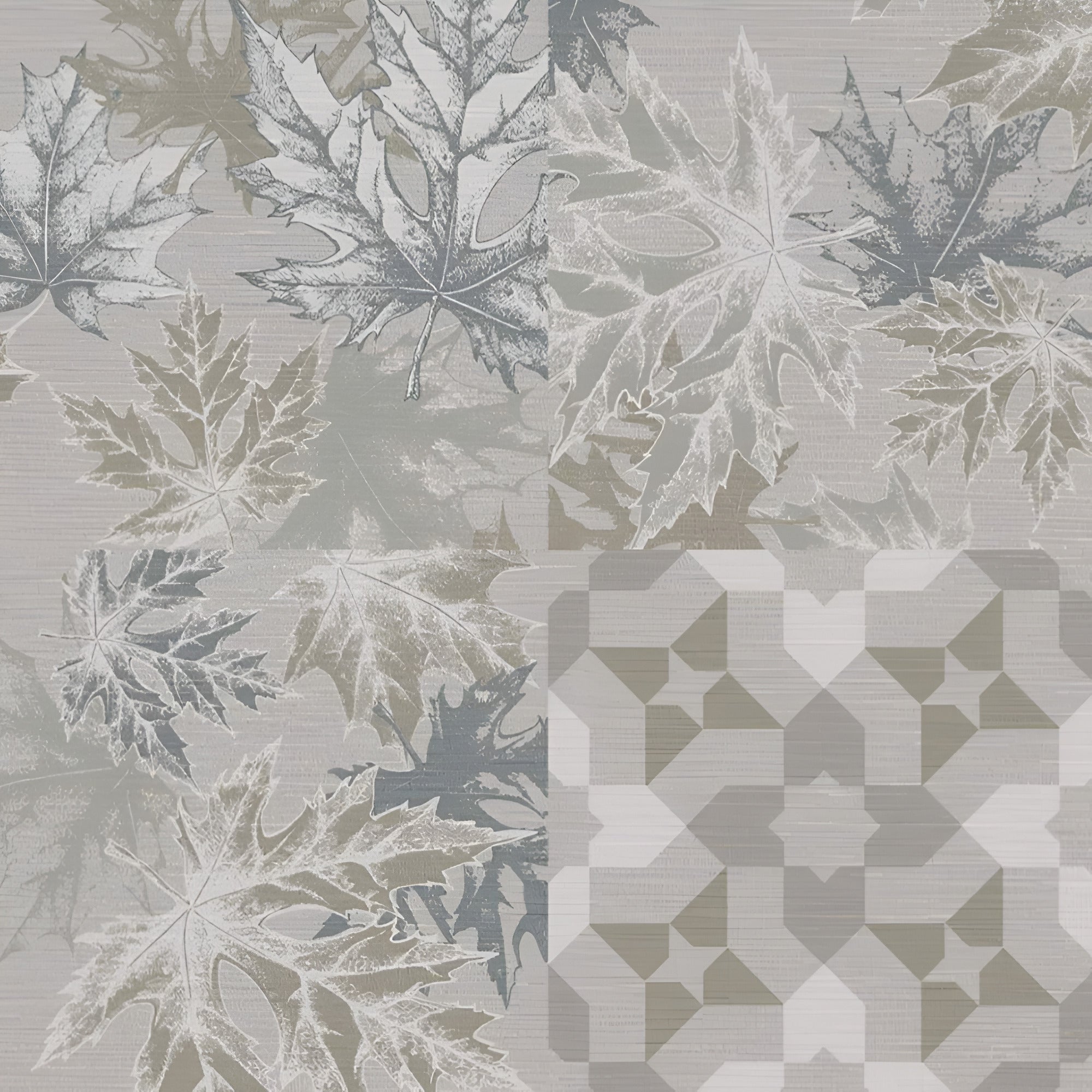 Jekorb Grey Decor Moroccan Vitrified Tile 24x24 Inch showcasing intricate Moroccan patterns in soft grey shades with a smooth matt finish, perfect for elegant wall and floor interiors.