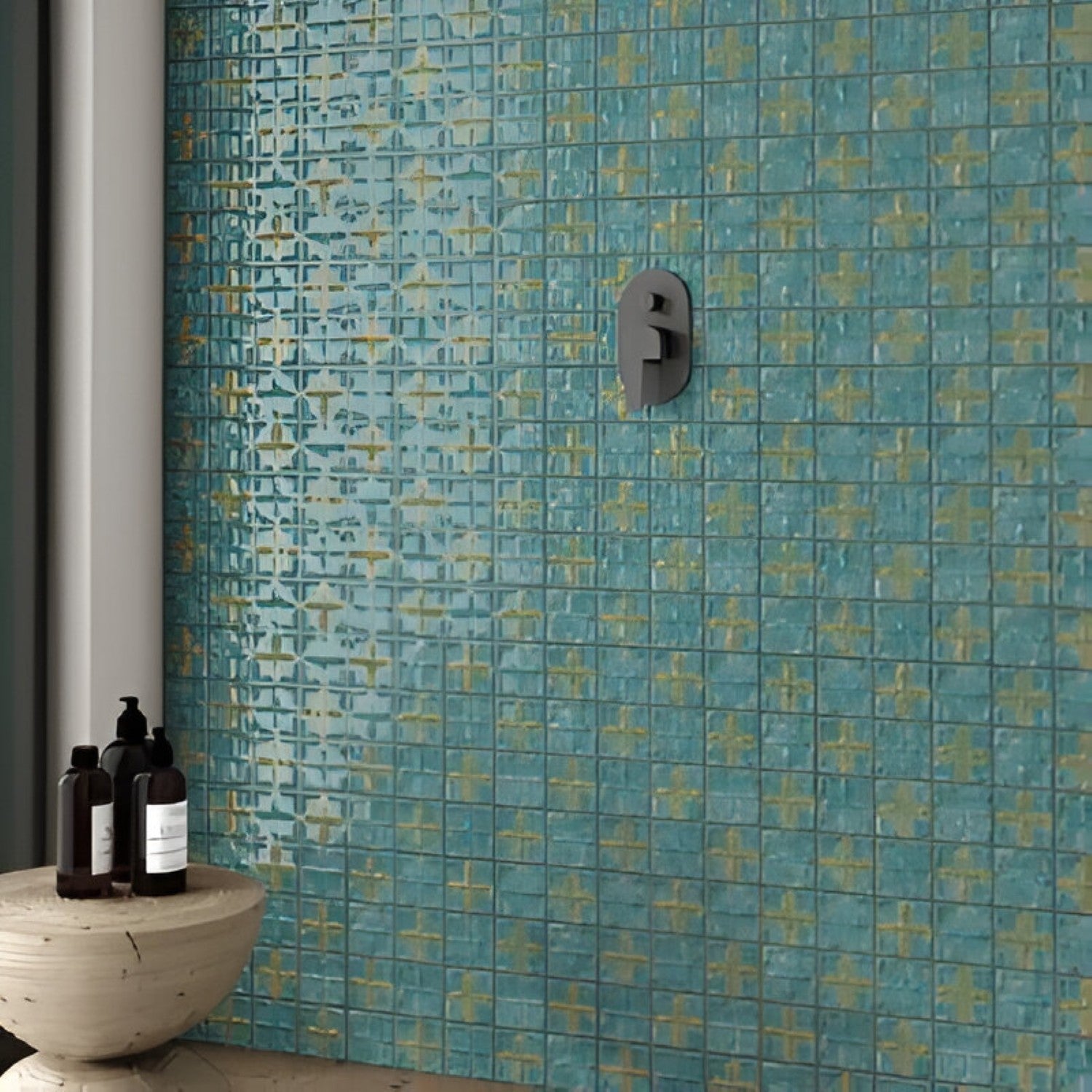 Jorde Aque Ceramic Tile 12x12 inch with a matt finish, featuring a soft aqua-blue surface with subtle texture, durable and scratch-resistant, ideal for contemporary floors and walls.
