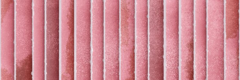 Dusty Rose Fluted Kitkat Tile 4x12 Inch