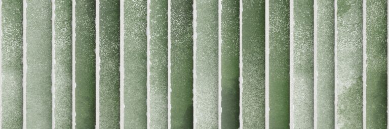 Fern Green Fluted Kitkat Tile 4x12 Inch