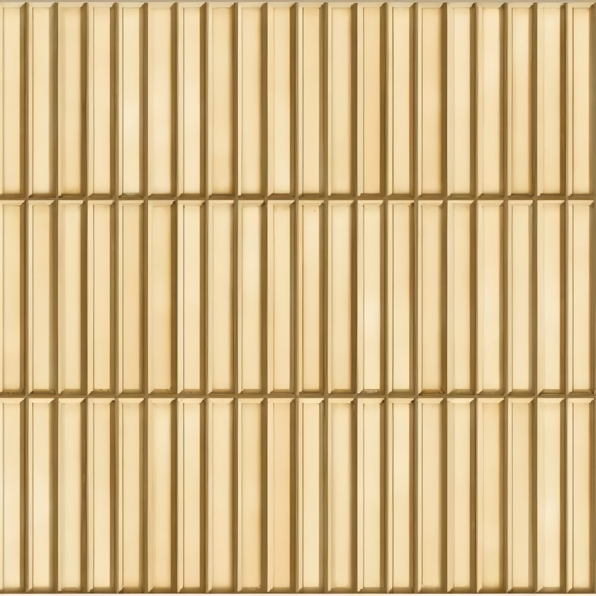 Kitkat Cosmo Tuscany Tile - 12x12 inch ceramic wall tile with glossy vertical strips in terracotta glaze

