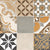 Kolam 7 Moroccan patchwork tile with matte finish – 24x24 inch