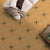 Leaf Ceramic Athangudi Tile 12 Inch x 12 Inch in vibrant yellow color featuring an intricate printed Moroccan and Rangoli-inspired floral pattern with a matt finish, premium ceramic wall and floor tile installed in a stylish bathroom, kitchen, balcony, bedroom, and living room interior, showcasing traditional Athangudi craftsmanship with modern durability and elegant decorative appeal.