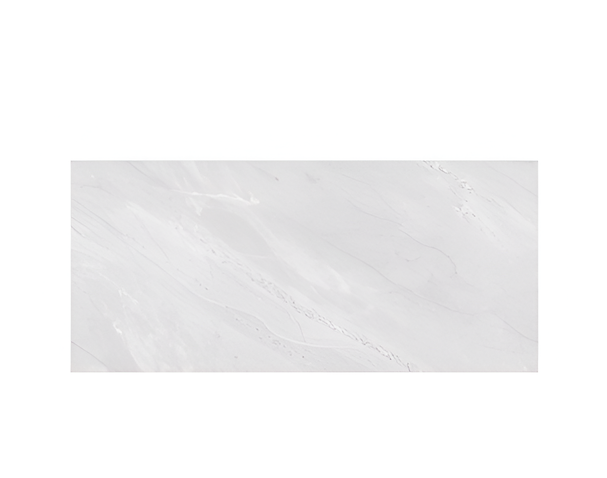 Letin Decor vitrified tile 24x48 inch in grey marble design with high-gloss finish, showcasing elegant natural stone-like veining, suitable for luxury flooring and wall applications in modern interiors.