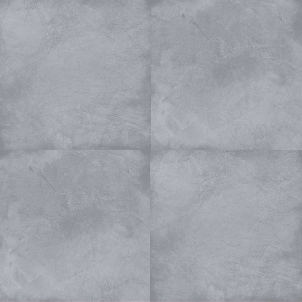 Linear Grey Ceramic Tile 24x24 Inch installed on a modern floor surface, showcasing its solid rustic pattern, matte texture, clean edges, and seamless large-format layout suitable for contemporary residential and commercial interiors.