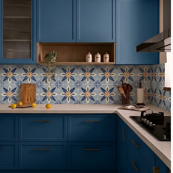 Lucido Bloom Vitrified Gloss Tile 8 * 8 Inch (K)