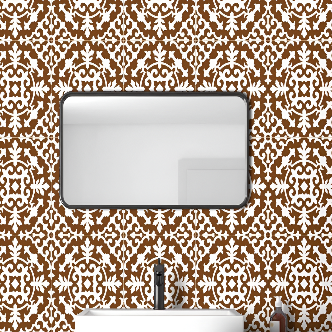 Elegant Terracotta Moroccan Bathroom Inspiration