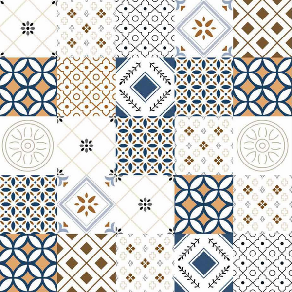 M-190 Moroccan Vitrified Tile 16 * 16 Inch