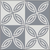 MC-08 Moroccan Ceramic Tile 12x12 Inch – A modern geometric tile featuring interlocking petal-like patterns in soft grey and white tones, perfect for contemporary spaces.