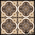 MC-18 Moroccan Ceramic Tile 12x12 Inch – Intricate multicolor patterned tile with traditional Moroccan design, ideal for decorative indoor wall use.