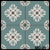 MC-25 Moroccan Ceramic Tile – 12x12 Inch vintage-style tile featuring floral and geometric patterns in neutral and warm tones, suitable for wall and floor use.