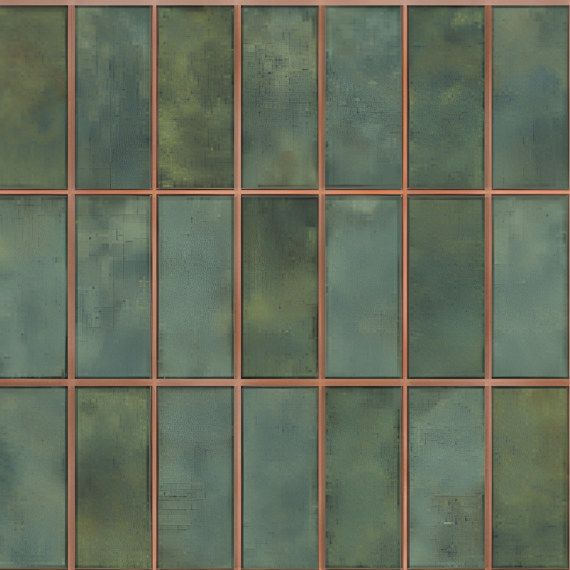 MN-314 Kitkat Ceramic Tile in glossy green finish shown in a 12x12 inch sheet format,highlighting the reflective shine, texture, and contemporary design suitable for kitchen and bathroom walls.