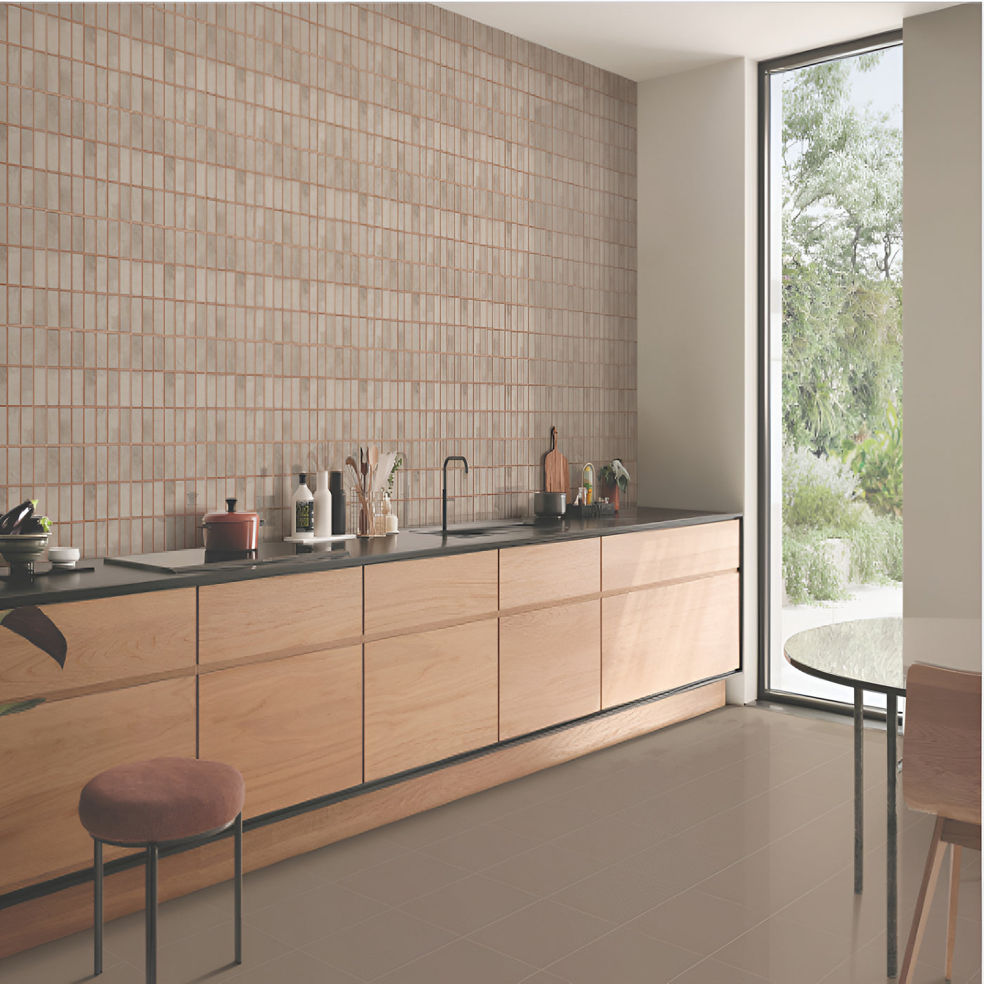 Artistic Terracotta Kitkat Kitchen Design Inspiration