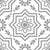 MT-13 Moroccan Ceramic Tile – 24x24 inch tile featuring a traditional geometric floral pattern in soft grey on a white base, perfect for adding a vintage yet elegant touch to floors or walls.