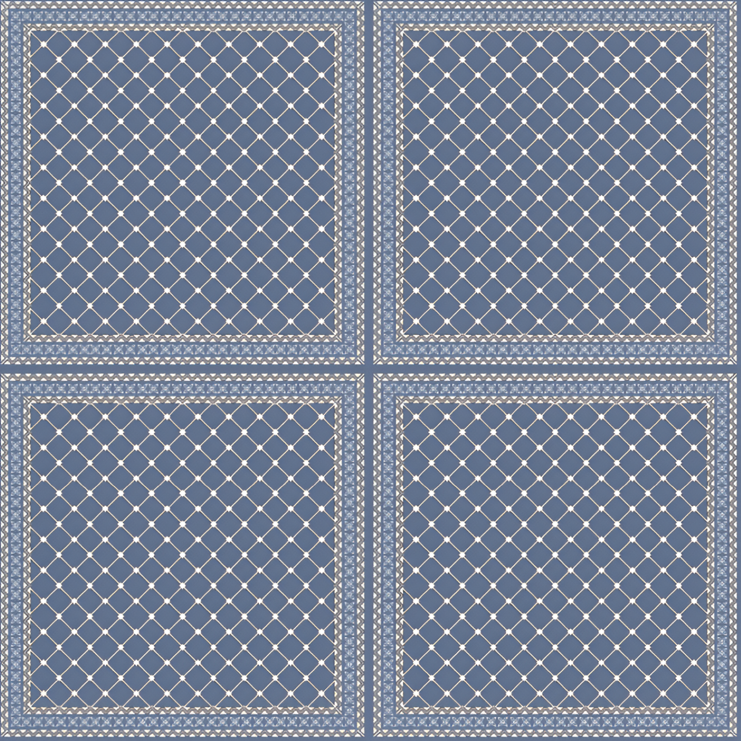 Merdian Blue Moroccan Ceramic Tile – 24x24 inch tile with intricate blue-toned Moroccan patterns and geometric design on a glazed ceramic surface.