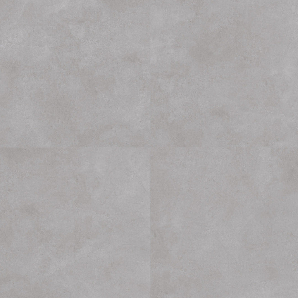 Metex Grey ceramic floor tile in 24 x 24 inch size featuring a solid rustic surface with matte finish, designed for modern residential and commercial interiors, offering durability, low maintenance, and a seamless large-format flooring appearance suitable for living rooms, bedrooms, kitchens, hallways, and office spaces.