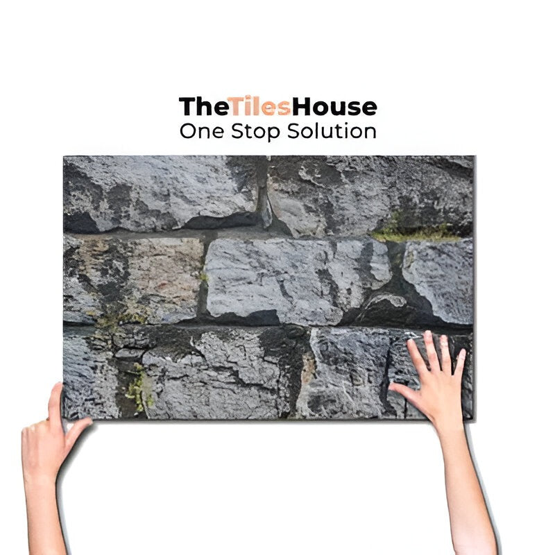 Monument Matt Vitrified Tile 12x18 inch with sophisticated stone-like texture, neutral grey tones, and matte finish, ideal for modern, durable flooring or wall applications
