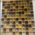 Mosaic XP-58 Tile 12x12 Inch – Glossy textured glass mosaic with brown, amber, burgundy, and black tones.


