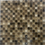 Mosaic XP-66 Tile 12x12 Inch – Warm-toned glass and stone mosaic with a mix of crackle, glossy, and matte finishes in brown and beige.

