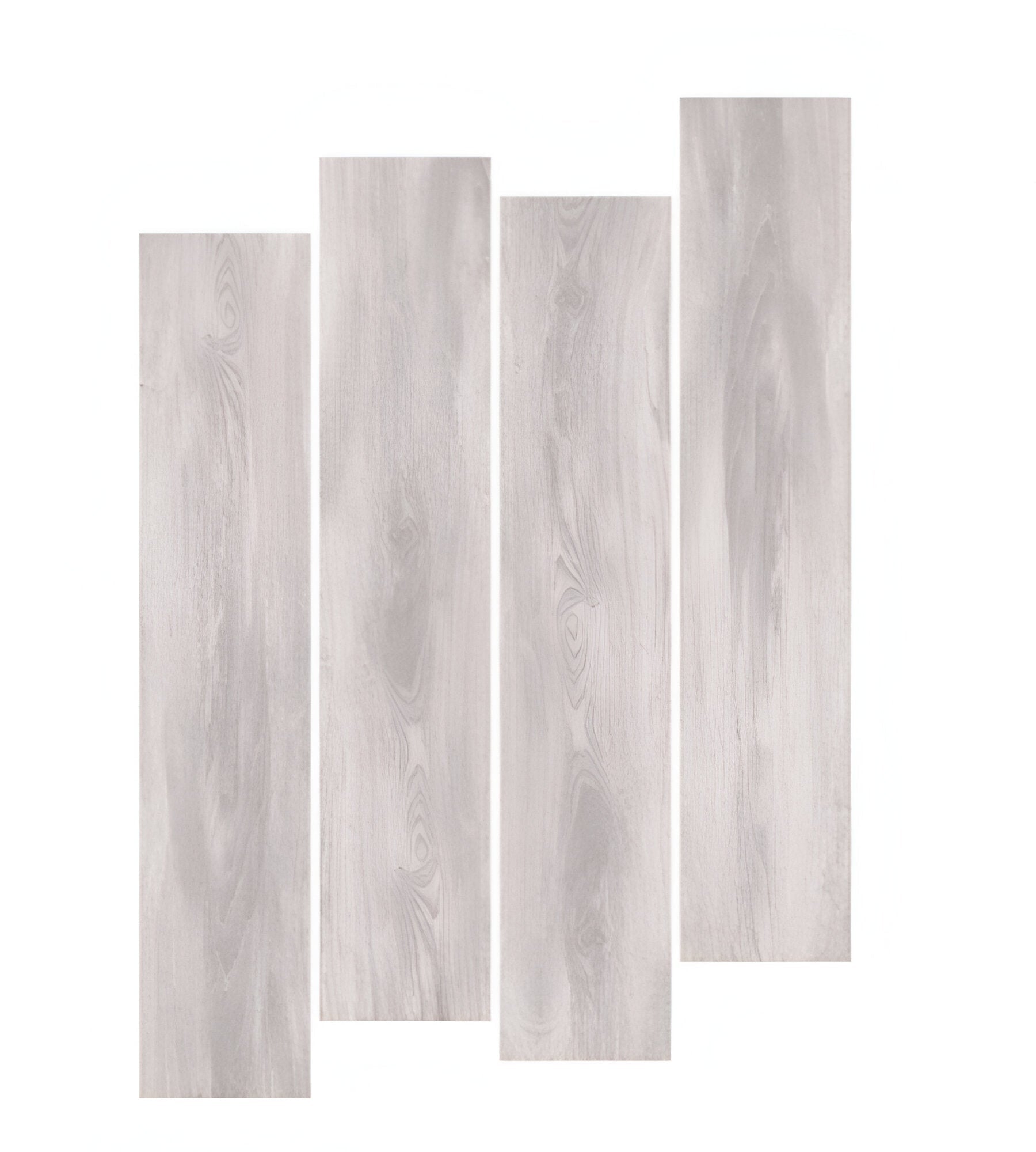 Mountain Gris Wooden Plank Tile in 8x48 inch size showcasing natural grey wooden textures with subtle grain patterns, matt surface finish, arranged as premium flooring planks for modern residential and commercial interiors.