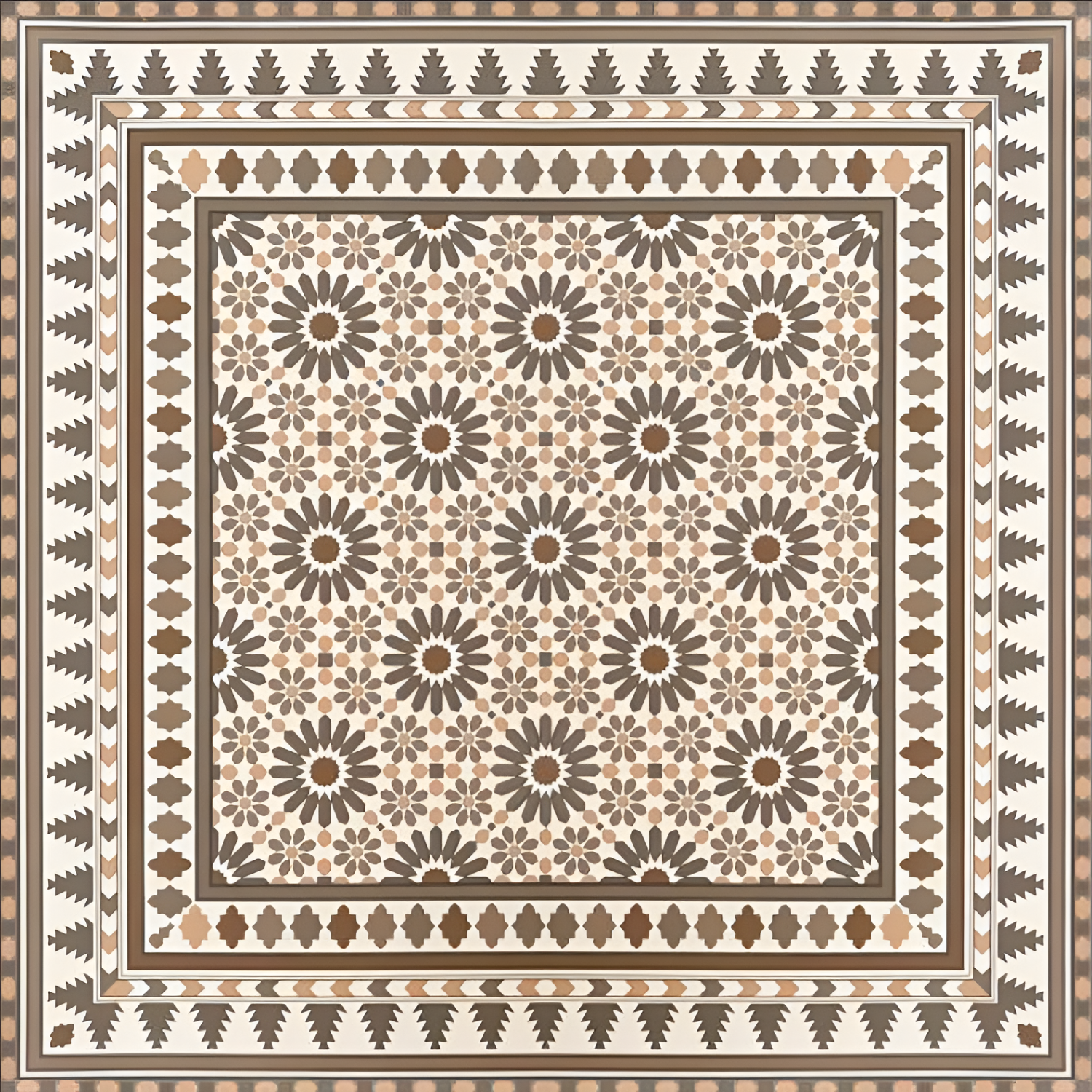 Mrya Porcelain Matt Tile – 24x24 inch porcelain tile featuring a subtle matte finish in warm neutral shades, perfect for elegant floors and wall applications.