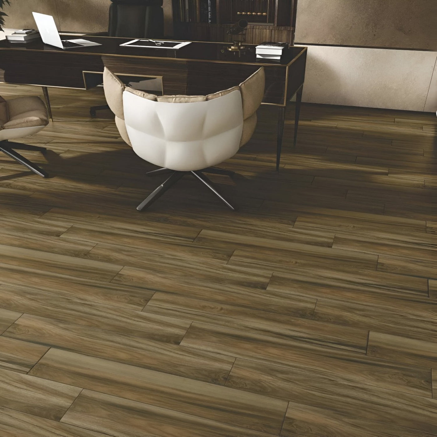 Classic Smoked Oak Office Design Inspiration