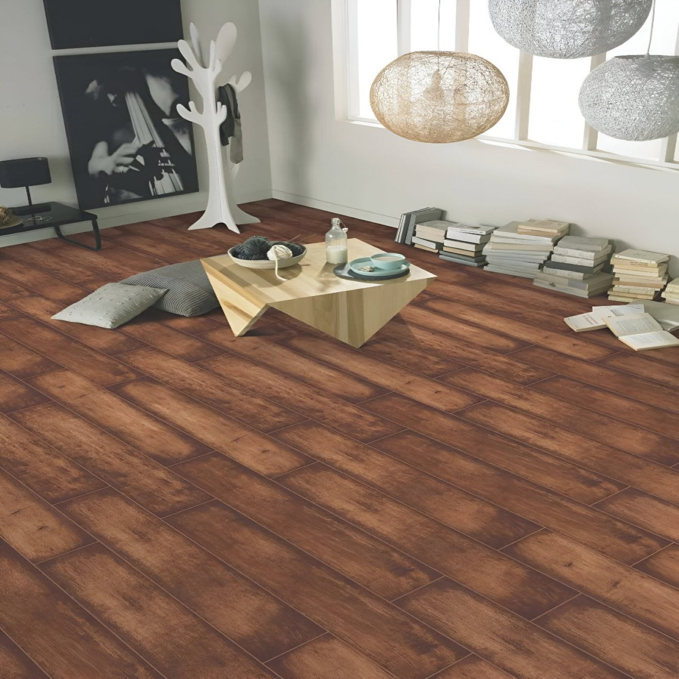 Designer Rustic Walnut Wooden Living Inspiration