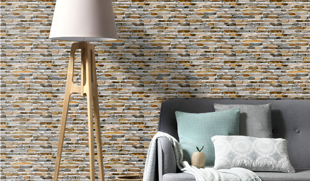 Artistic Multi-Toned Slate Living Wall Inspiration