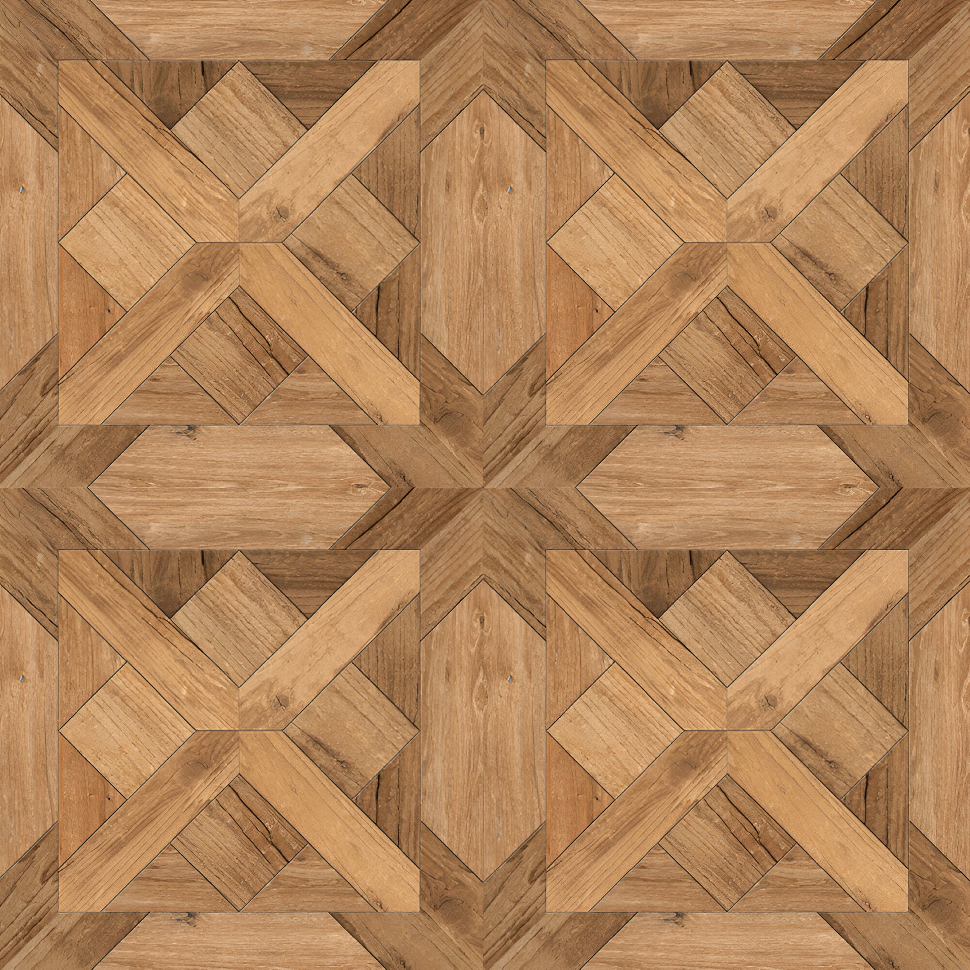 Nexa Wood Ceramic Wooden Tile 24x24 Inch installed on a modern floor, showcasing detailed wood-inspired surface patterns, realistic grain texture, precise square edges, matte finish appearance, and seamless tile alignment that creates a natural wooden floor effect in an interior space.