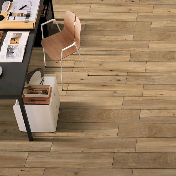 Nova Brown Wooden Plank 8 * 48 Inch