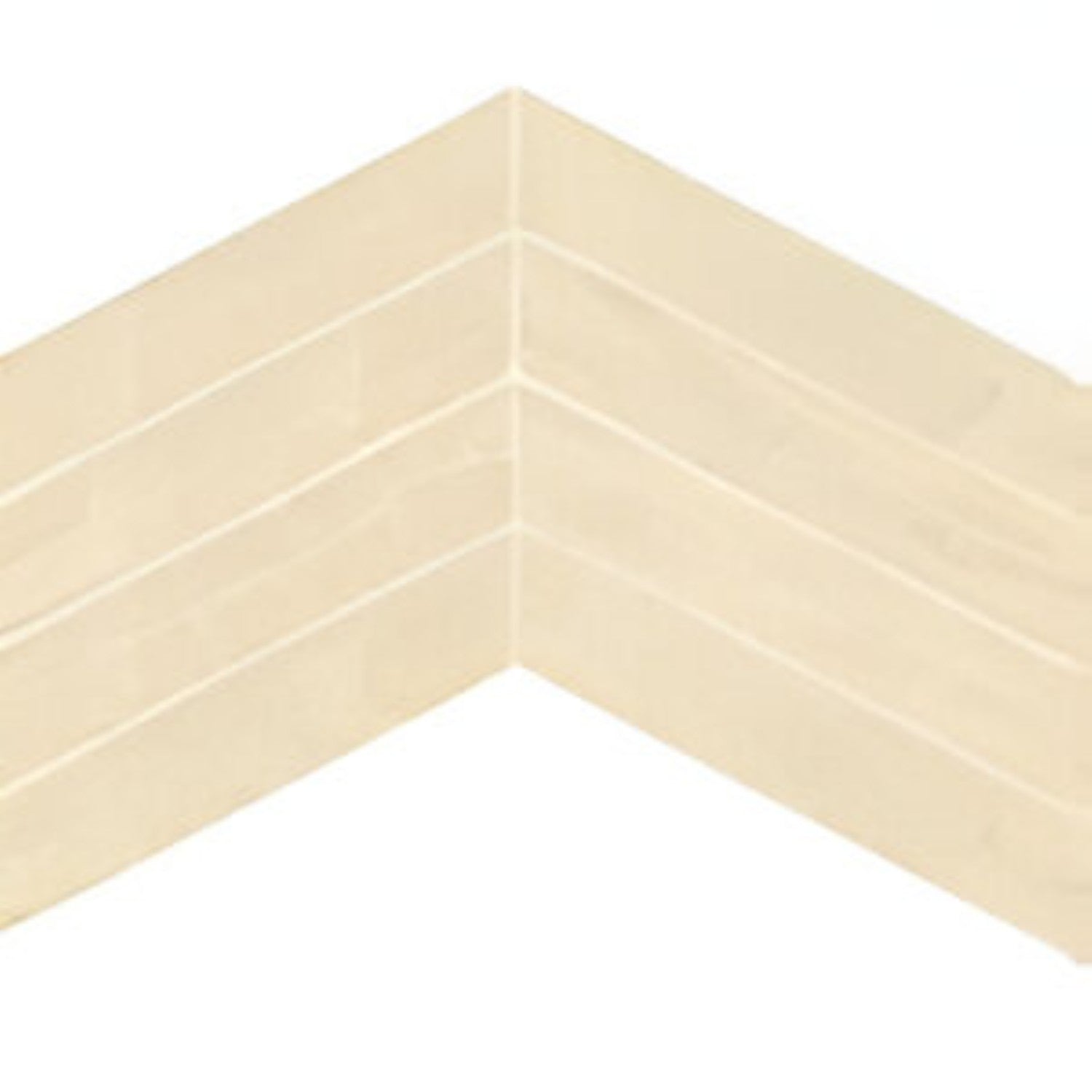 Oak Polar Chevron Wooden Tile 6x36 Inch, featuring light oak tones arranged in a chevron pattern, ideal for bright, stylish, and durable flooring or wall applications.
