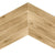 Oaklore Beige Chevron Wooden Tile 6x36 Inch, featuring soft beige oak tones arranged in a chevron pattern, ideal for warm, elegant, and durable flooring or wall applications.
