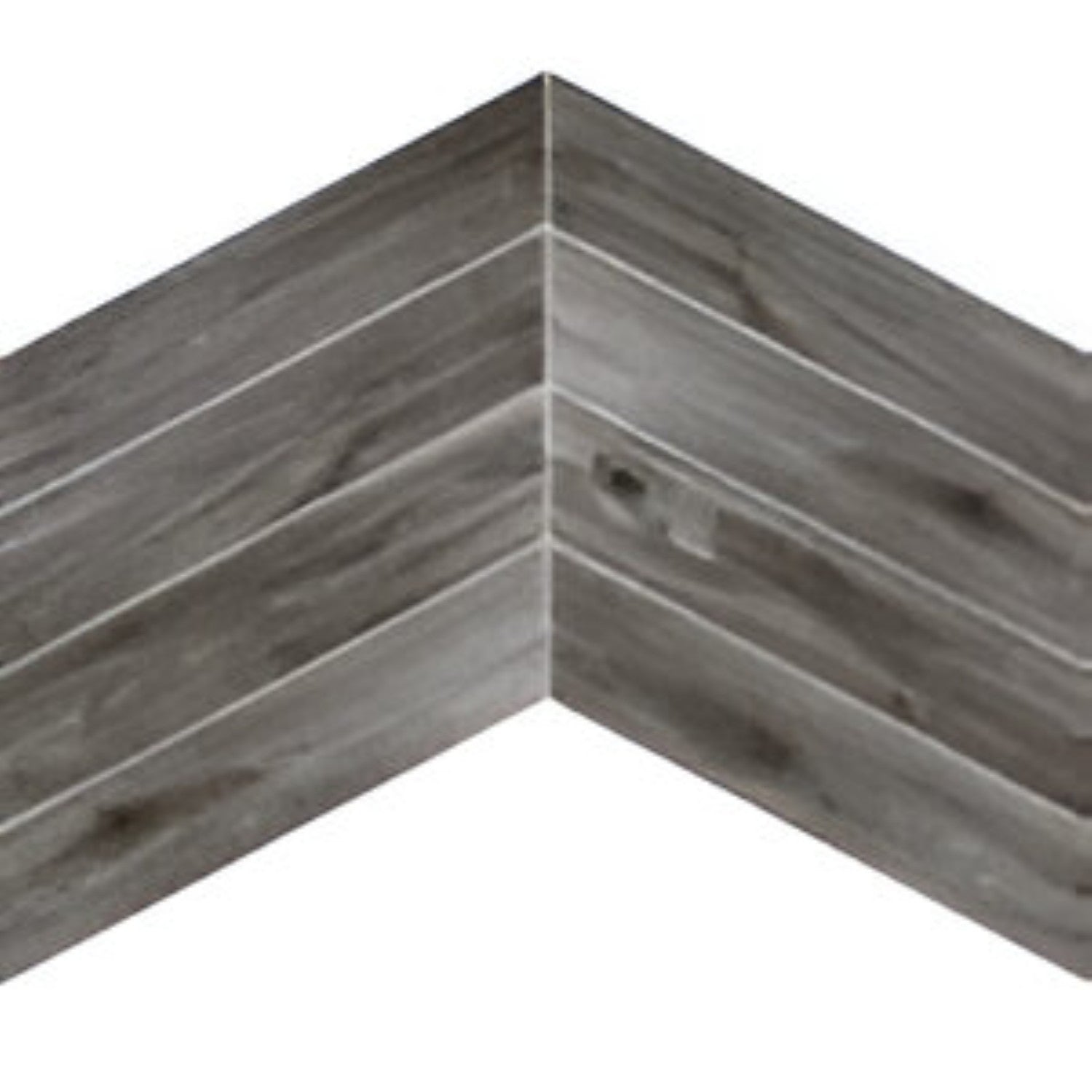Oaklore Nero Chevron Wooden Tile 6x36 Inch, featuring deep black oak tones arranged in a chevron pattern, perfect for bold, modern, and durable flooring or wall applications.
