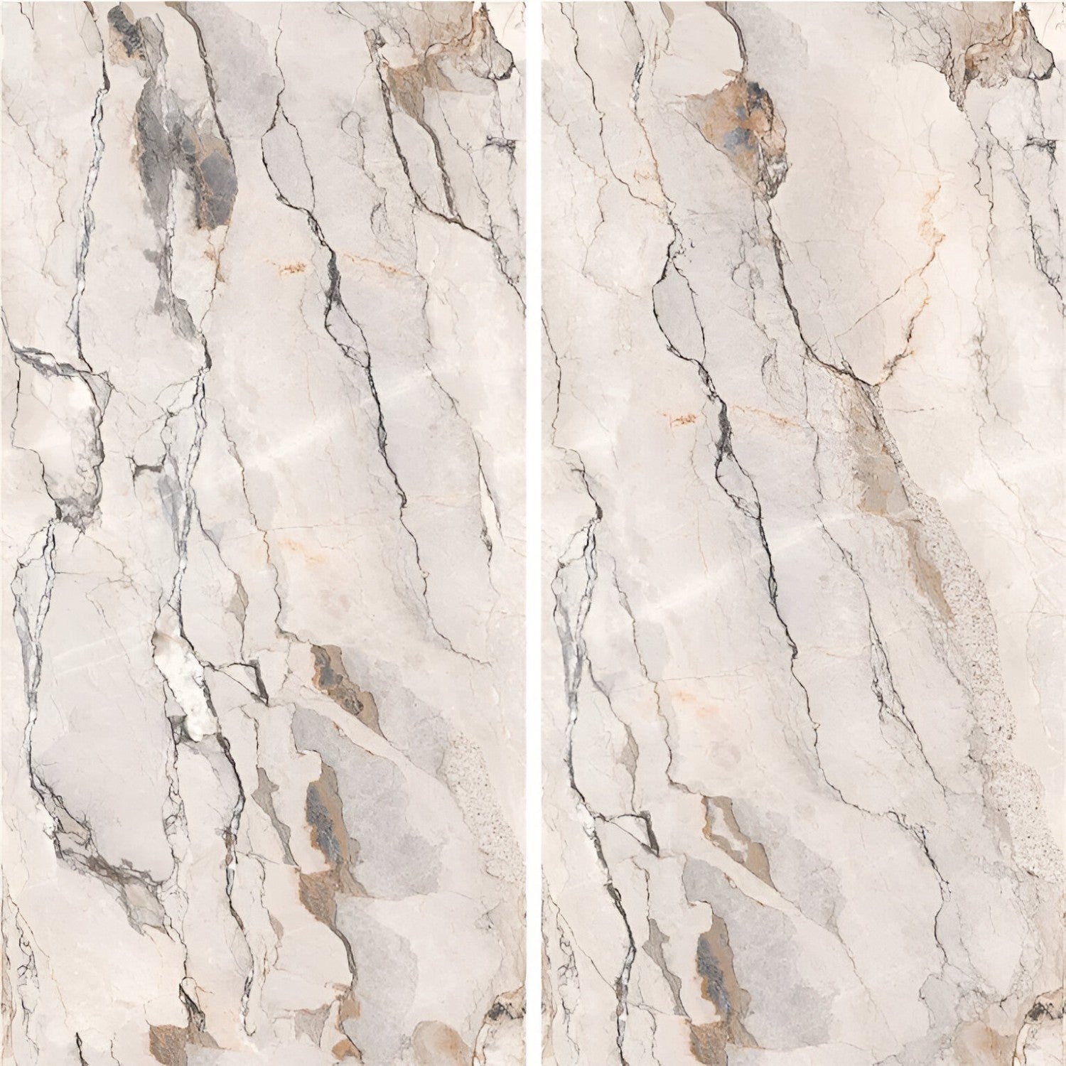 Ora Crackles Beige Marble Vitrified Tile 24 Inch x 48 Inch featuring a polished beige finish with subtle crackle marble patterns suitable for luxurious wall and floor applications in living rooms kitchens and commercial spaces
