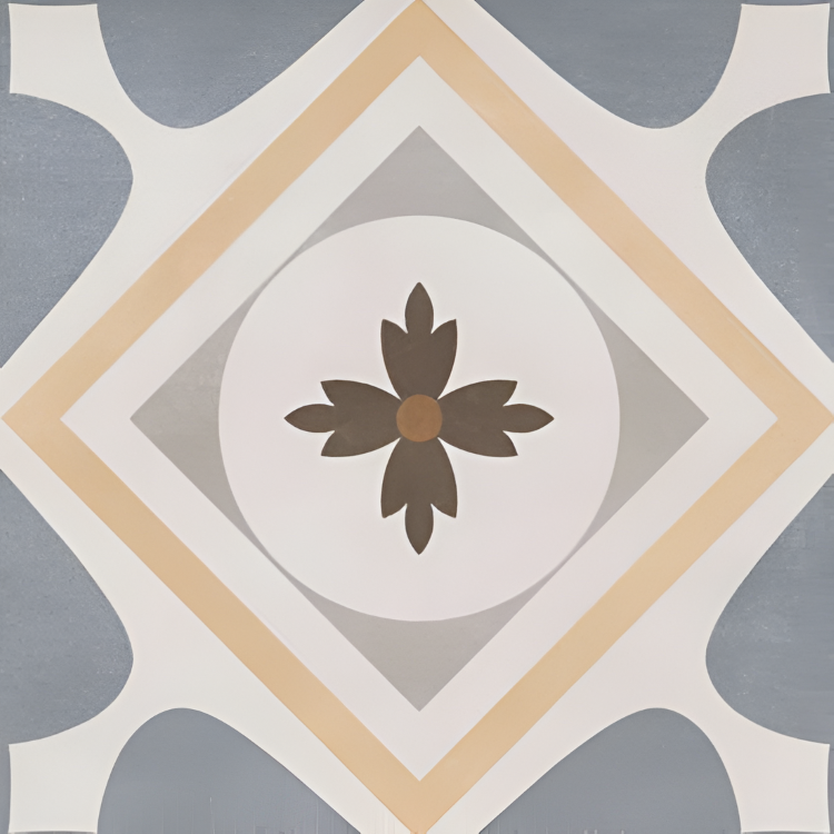 Oriental Vitrified Moroccan Tile 24x48 Inch – Large-format tile featuring intricate Moroccan patterns in neutral tones, ideal for bold statement walls or floors.