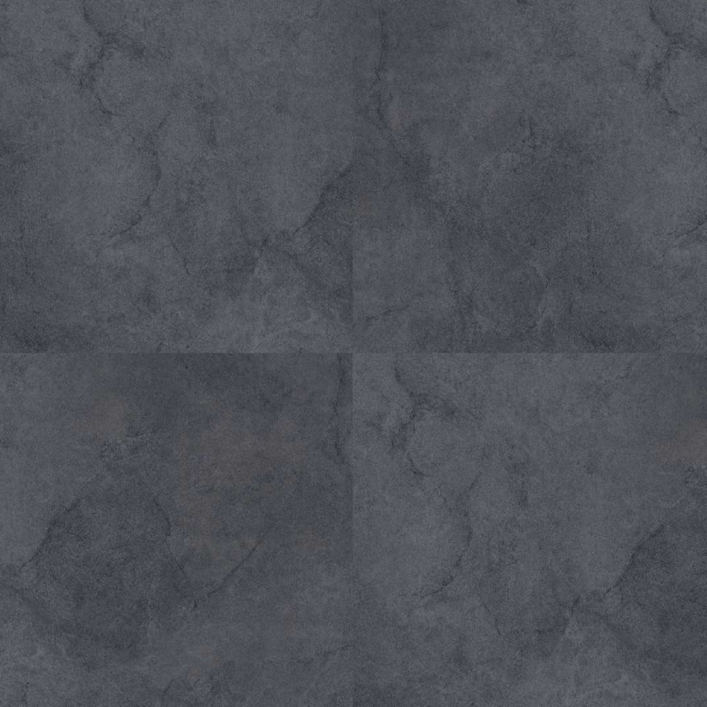 Orio Gris Ceramic Tile 24 x 24 inch installed on a floor, showcasing its solid rustic design, large square format, smooth matt surface, uniform texture, clean grout lines, and seamless layout suitable for modern interior flooring spaces.
