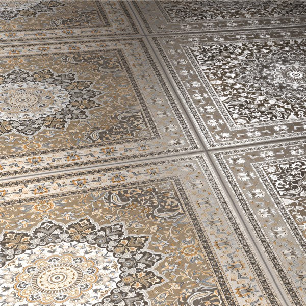 Persian 22 Moroccan Matt Floor Tile, 24x24 Inch – Luxurious Ceramic Tile with Persian-Moroccan Design and Matte Finish, Ideal for Indoor Flooring