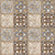 Persian Brown Moroccan tile with antique floral motifs – 24x24 inch