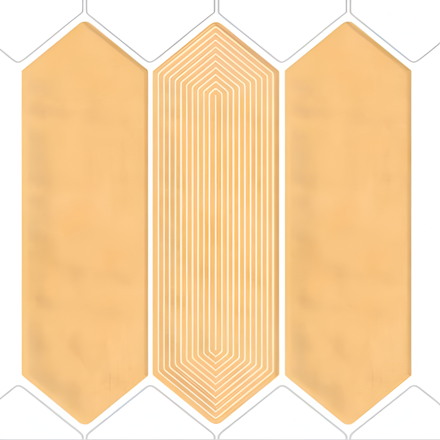 Picket Malt Tile 3x12 inch with a glossy finish, featuring a warm malt-beige surface, smooth and durable, ideal for modern bathroom walls and backsplash applications.
