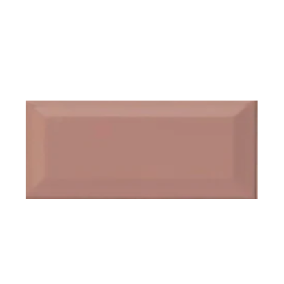 Pink Bevelled Subway Tile 4x8 inch with a glossy finish, featuring a soft pink beveled surface, smooth and durable, ideal for contemporary backsplashes and decorative wall applications.
