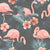 Pink Fauna 1 Wallpaper Set Tile 24 Inch x 48 Inch featuring a decorative nature-inspired pattern in pink tones with smooth finish suitable for wall applications in living rooms bedrooms and accent walls
