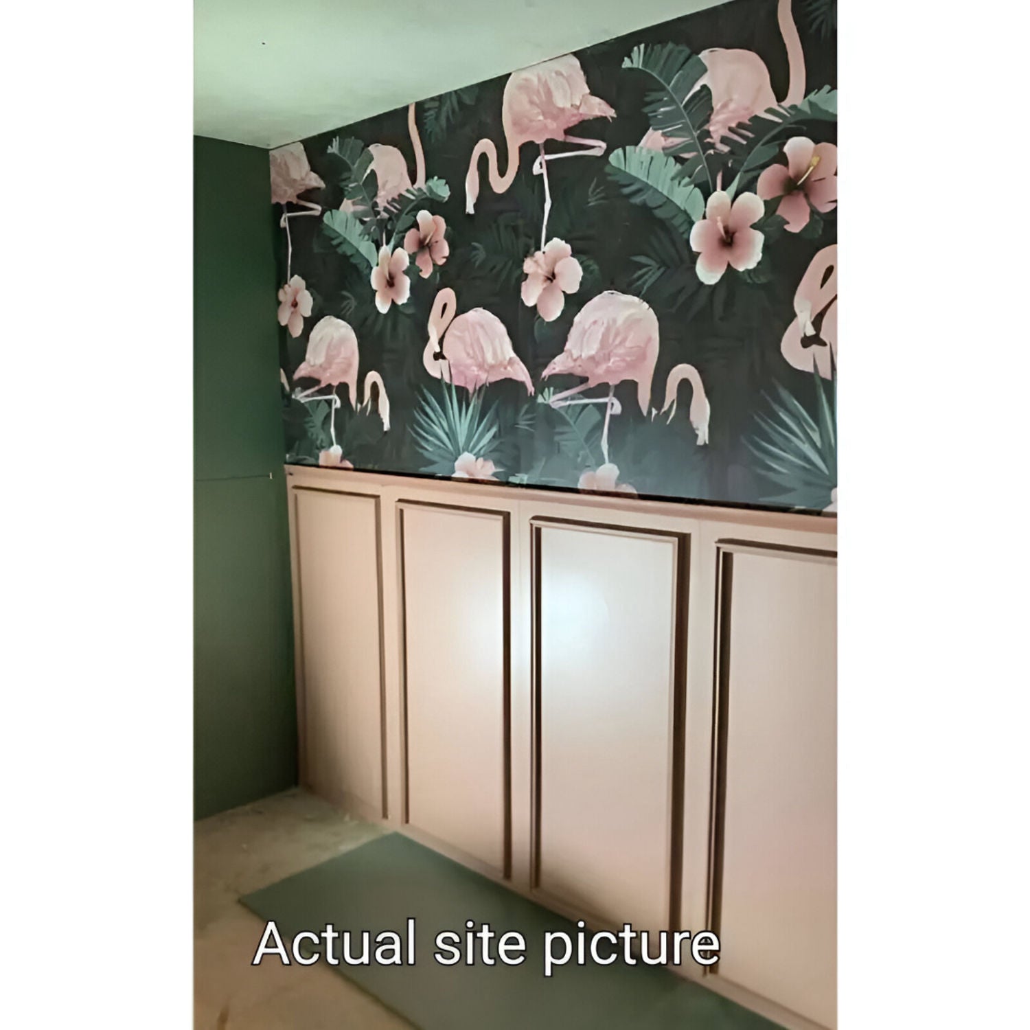 Pink Fauna 1 Wallpaper Set Tile 24 Inch x 48 Inch featuring a decorative nature-inspired pattern in pink tones with smooth finish suitable for wall applications in living rooms bedrooms and accent walls
