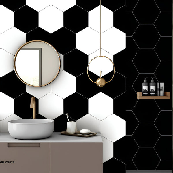 Plain Black Matt Porcelain Tile 8*10 Inches