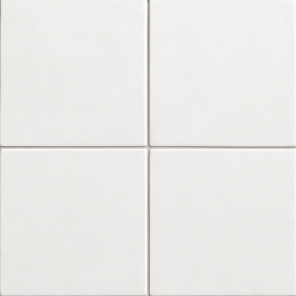 Plain White B Vitrified Matt Tile 8 x 8 inch featuring a clean white design, ideal for creating a bright and minimalist look on floors and walls.
