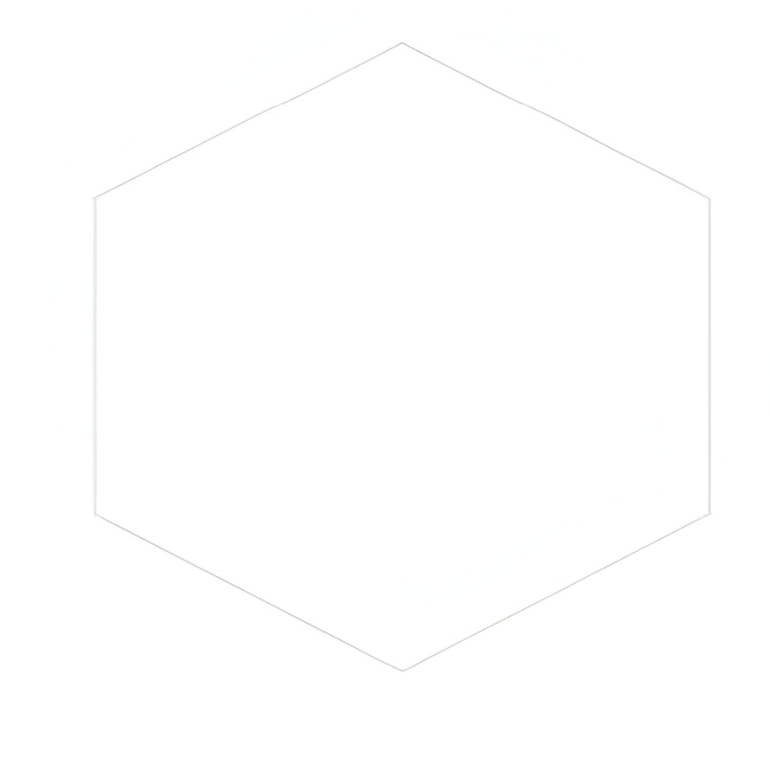 Plain White Matt Porcelain Tile in hexagonal shape with a soft matte finish – 8x10 Inches.

