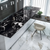 Portoro Black Color Body Kitchen Countertop / Tabletop with luxurious black surface, durable color body material, smooth polished finish, and elegant design, ideal for modern kitchens and sophisticated furniture applications
