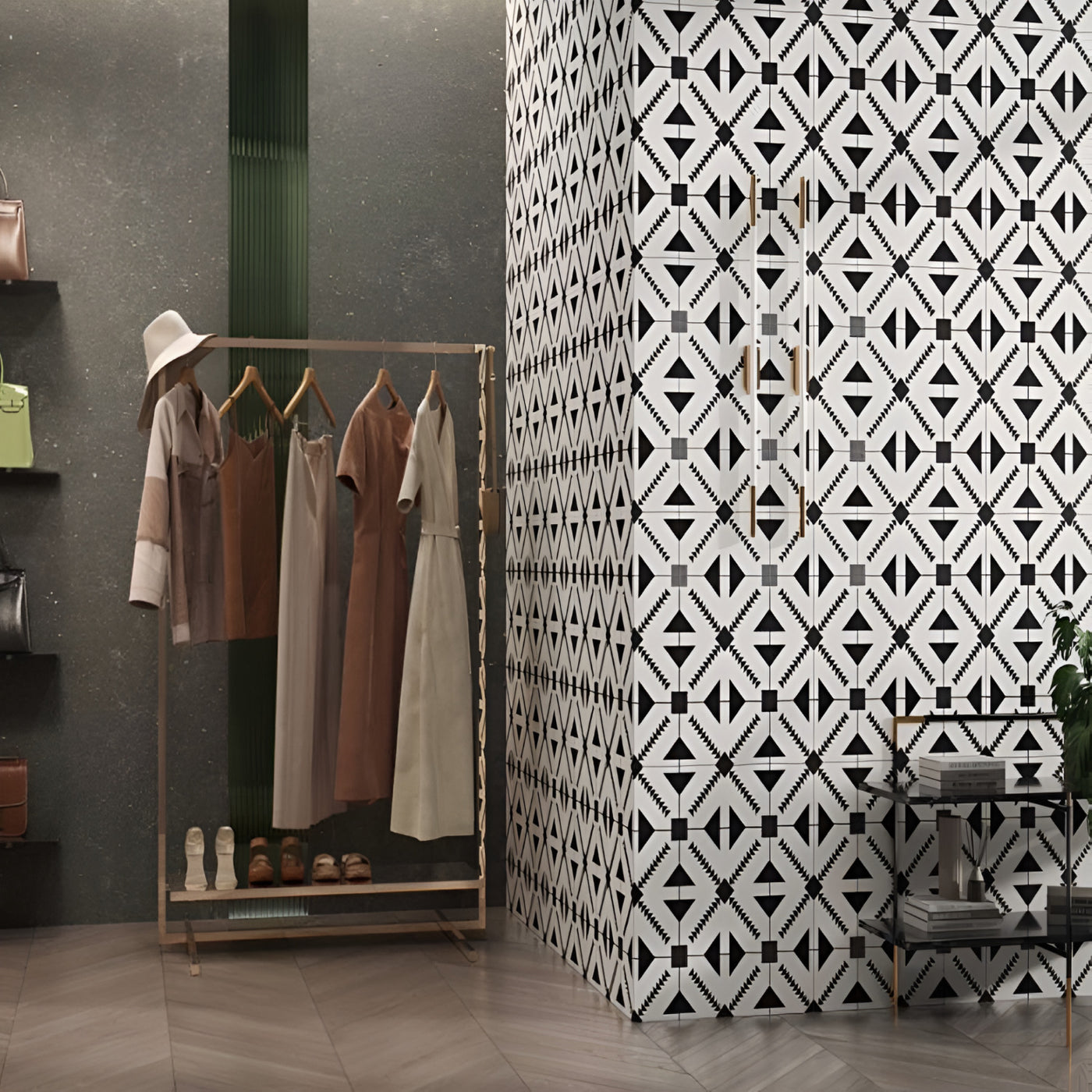 Bold Monochrome Geometric Moroccan Interior Inspiration