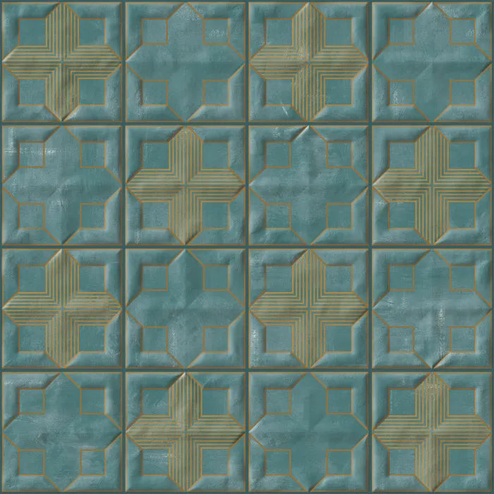 Jorde Aque Ceramic Tile 12 Inch x 12 Inch